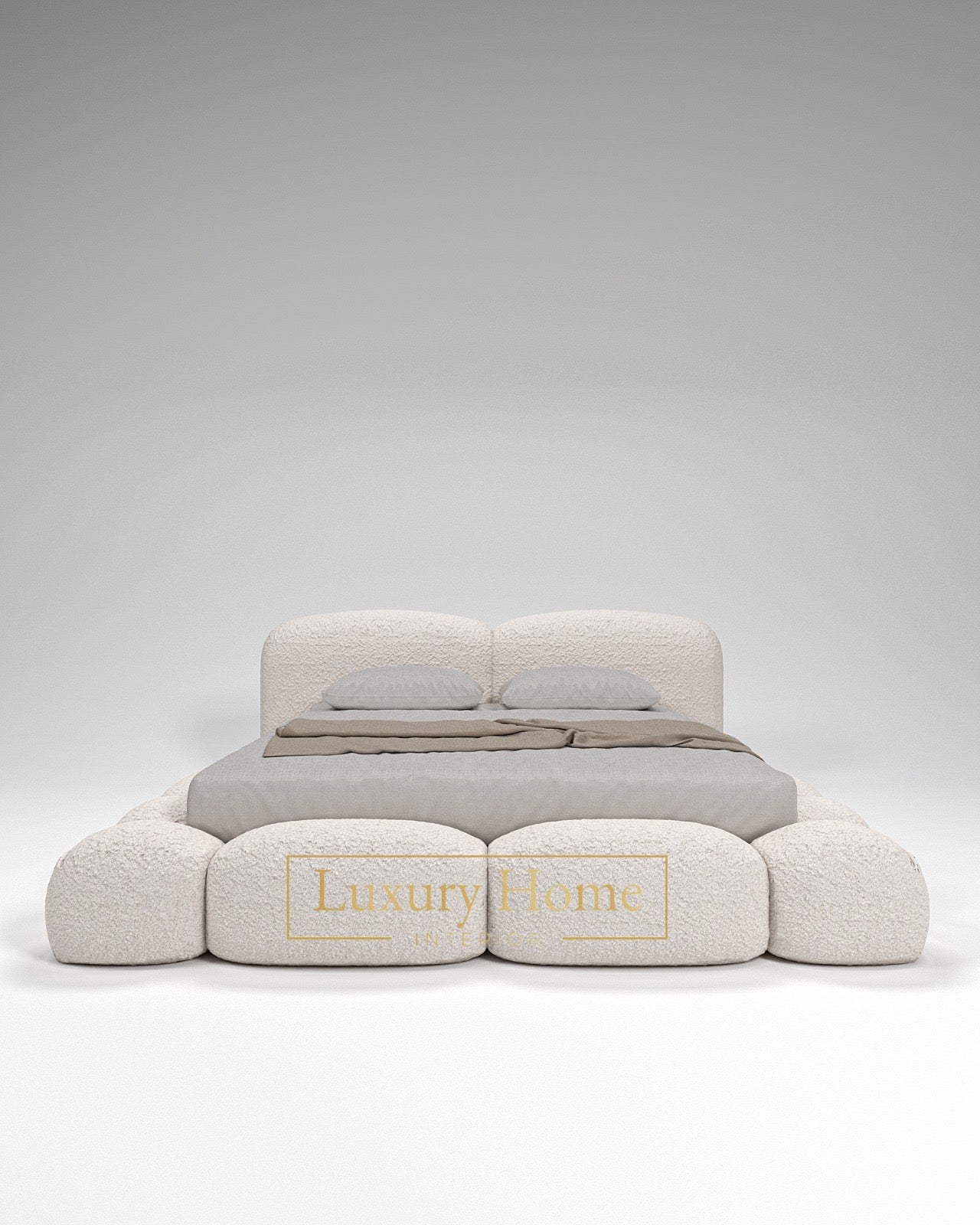 The Bespoke Florence Upholstered Low Profile Bed Frame- Fully Customisable with Storage Options