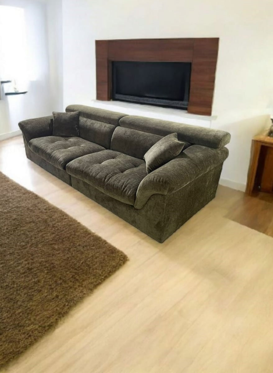 Brook 4 Seater Sofa in Elegant Fabric Finish