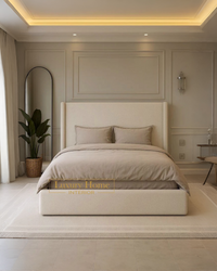 The Bespoke Lenore Upholstered Bed Frame- Fully Customisable with Storage Options- Boucle Range