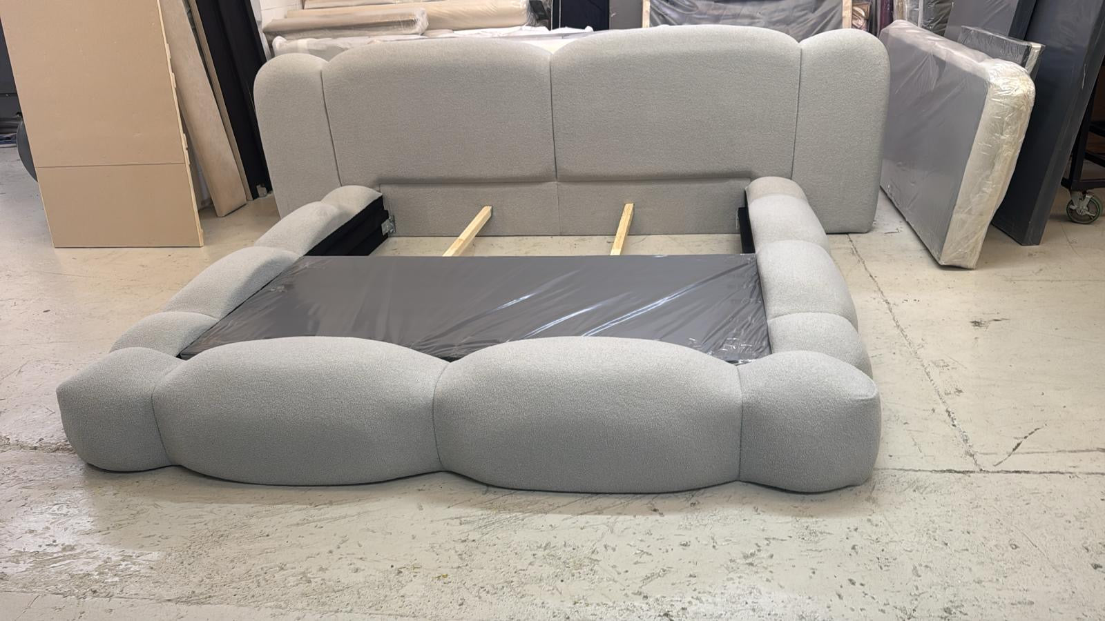 The Bespoke Verona Upholstered Low Profile Bed Frame- Fully Customisable with Storage Options