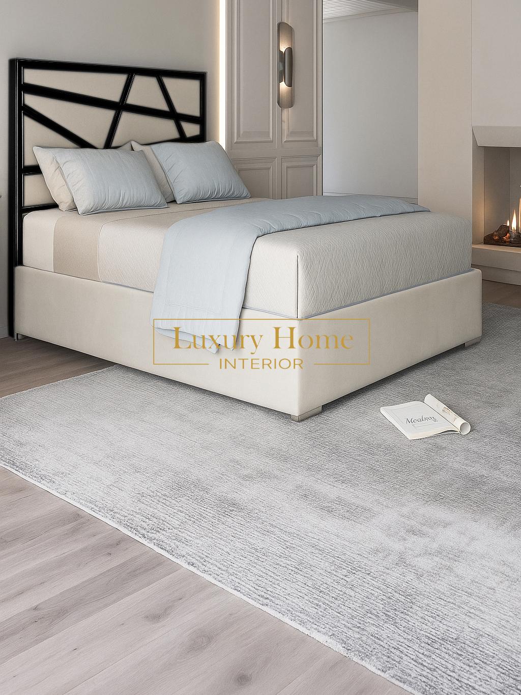 The Bespoke Ayla Upholstered Soft Velvet Metal Bed Frame Fully Customisable with Storage Options- Luxe Metal Range