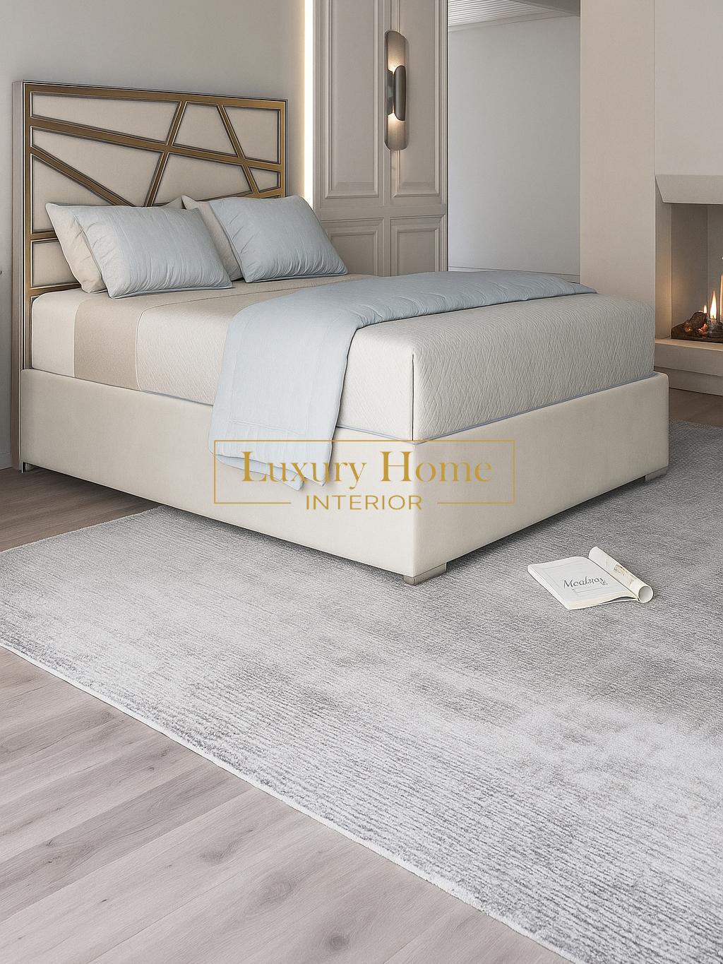 The Bespoke Ayla Upholstered Soft Velvet Metal Bed Frame Fully Customisable with Storage Options- Luxe Metal Range