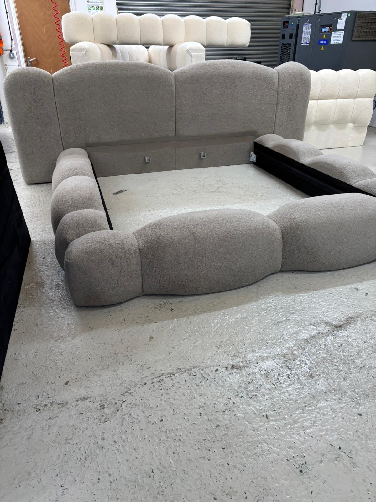 The Bespoke Verona Upholstered Low Profile Bed Frame- Fully Customisable with Storage Options