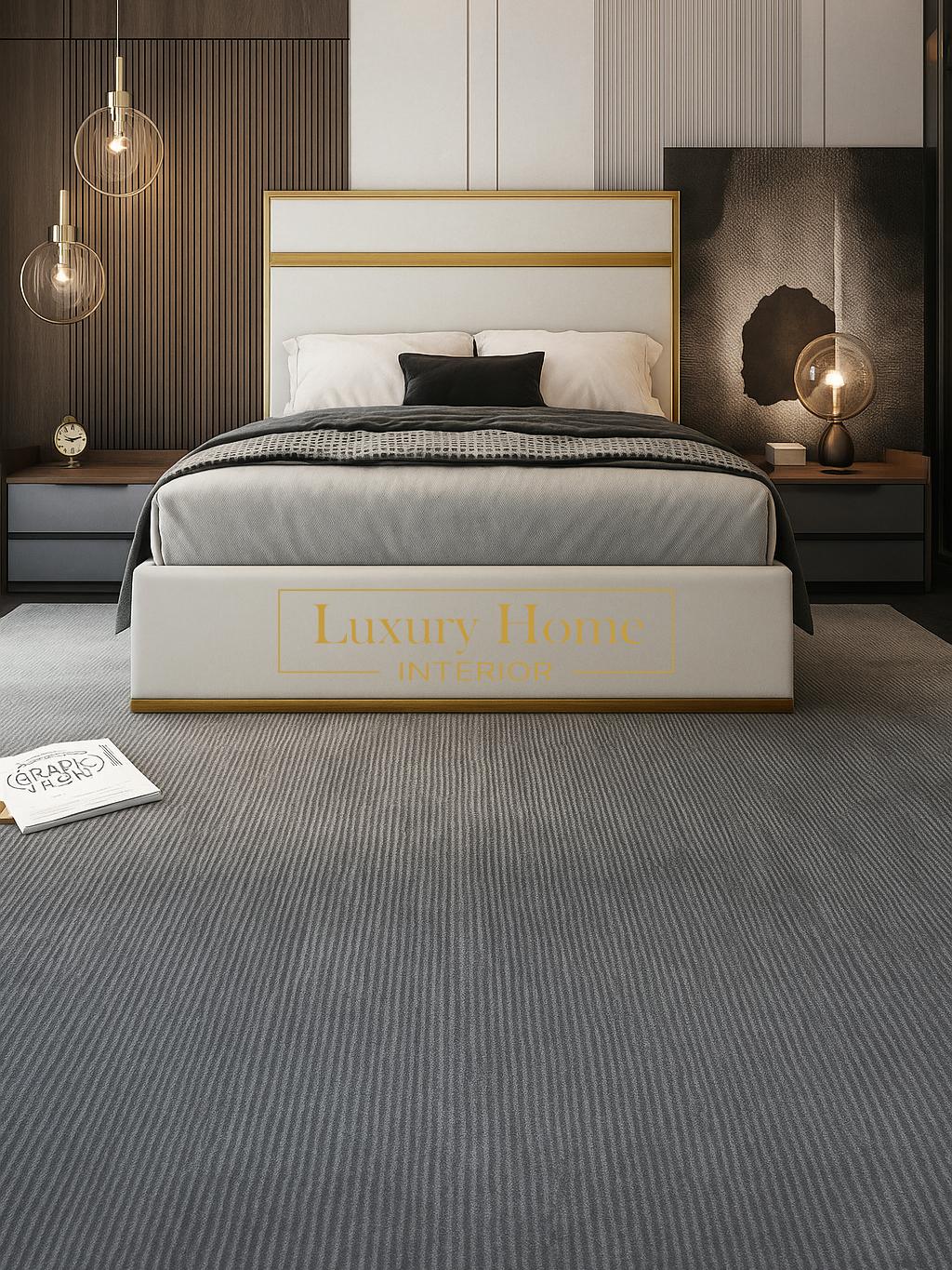 The Bespoke Alice Upholstered Soft Velvet Metal Bed Frame Fully Customisable with Storage Options-Luxe Metal Dubai Range