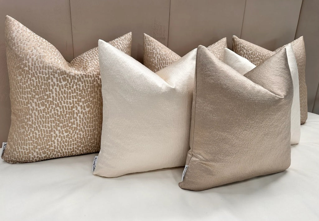 The Luxury Champagne Carioca Bed Cushion Set