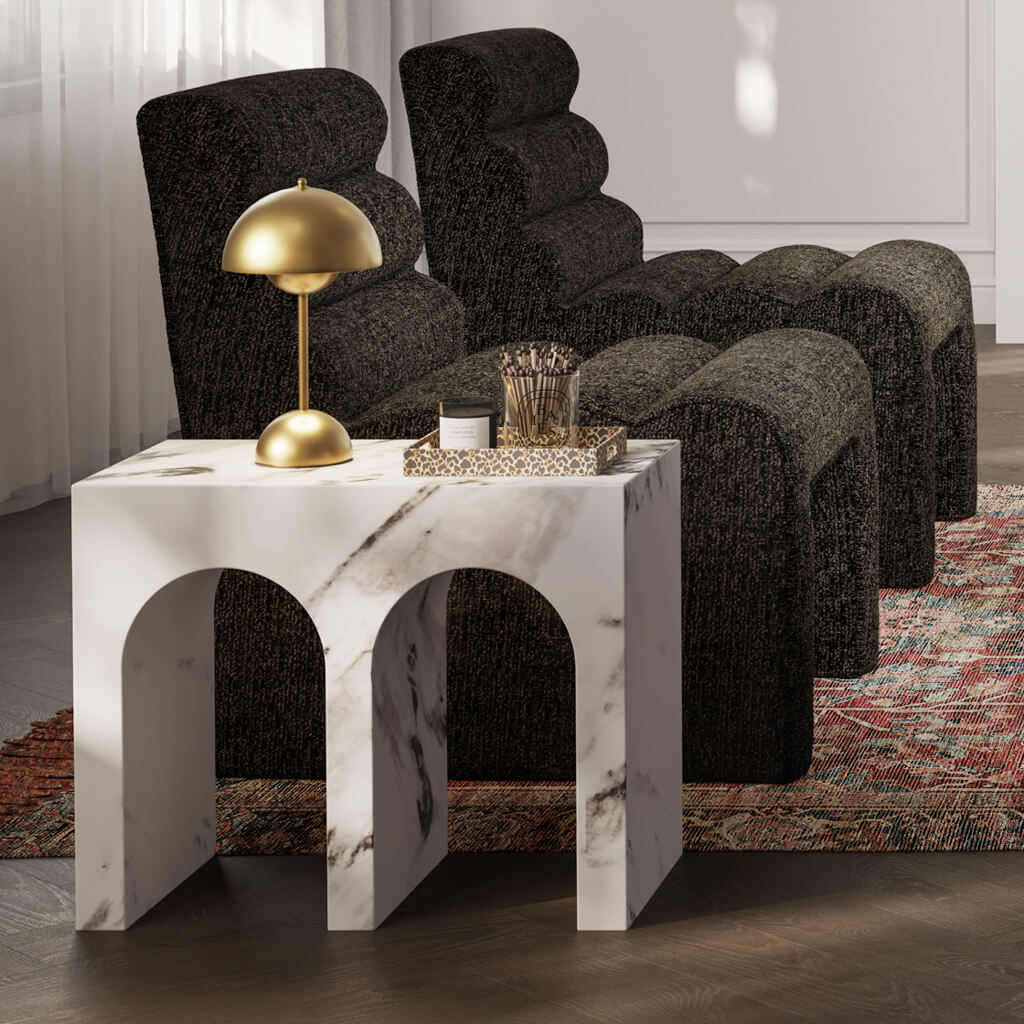 Pivot Calacatta Large Side Table