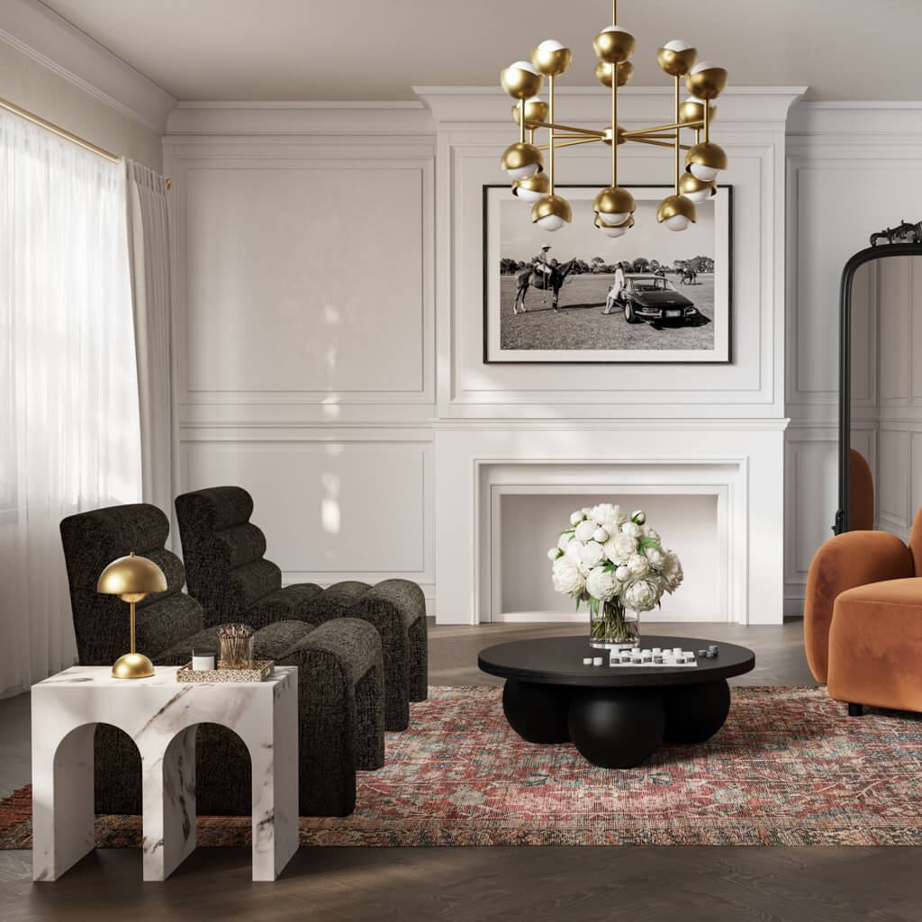 Pivot Calacatta Large Side Table