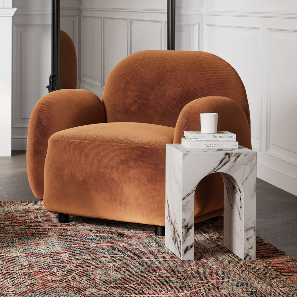 Archie Calacatta Side Table