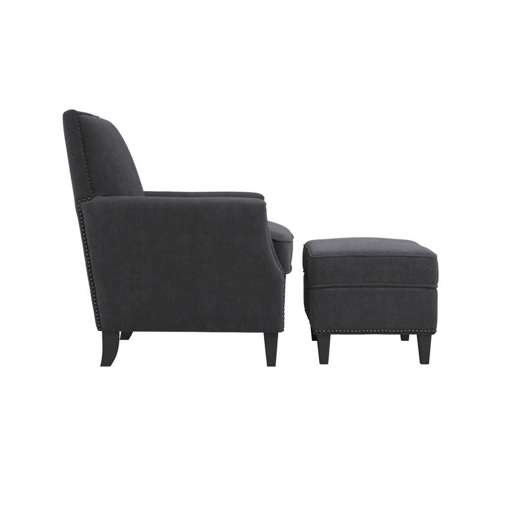 Regal Anthracite Footstool