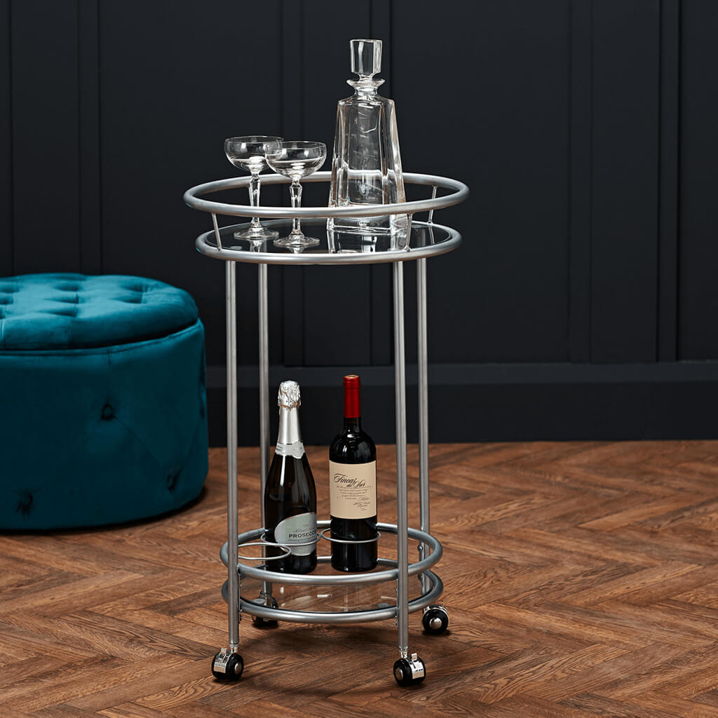 Ember Drinks Trolley Silver