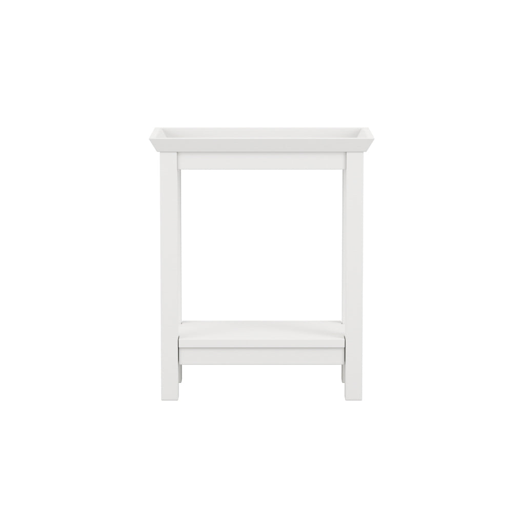 Quill White Side Table