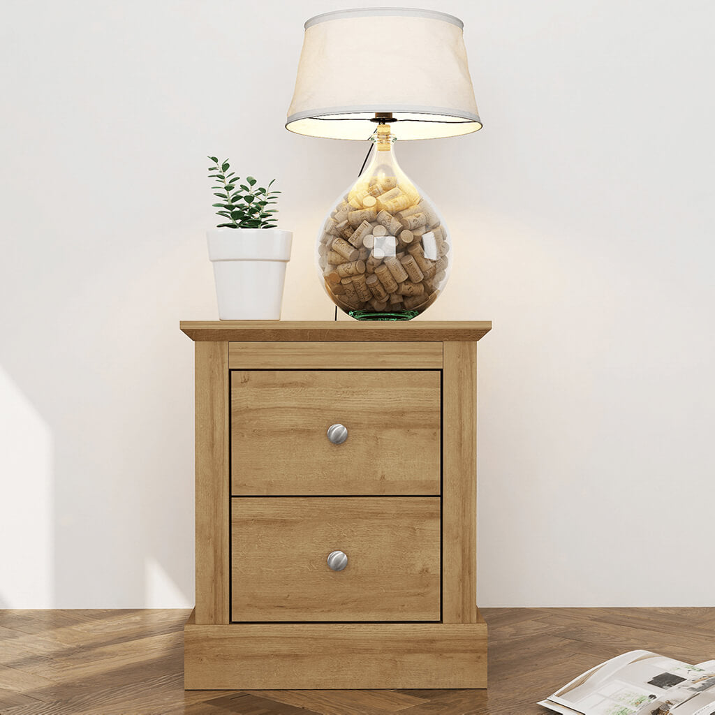 Slyn Oak Bedside Cabinet
