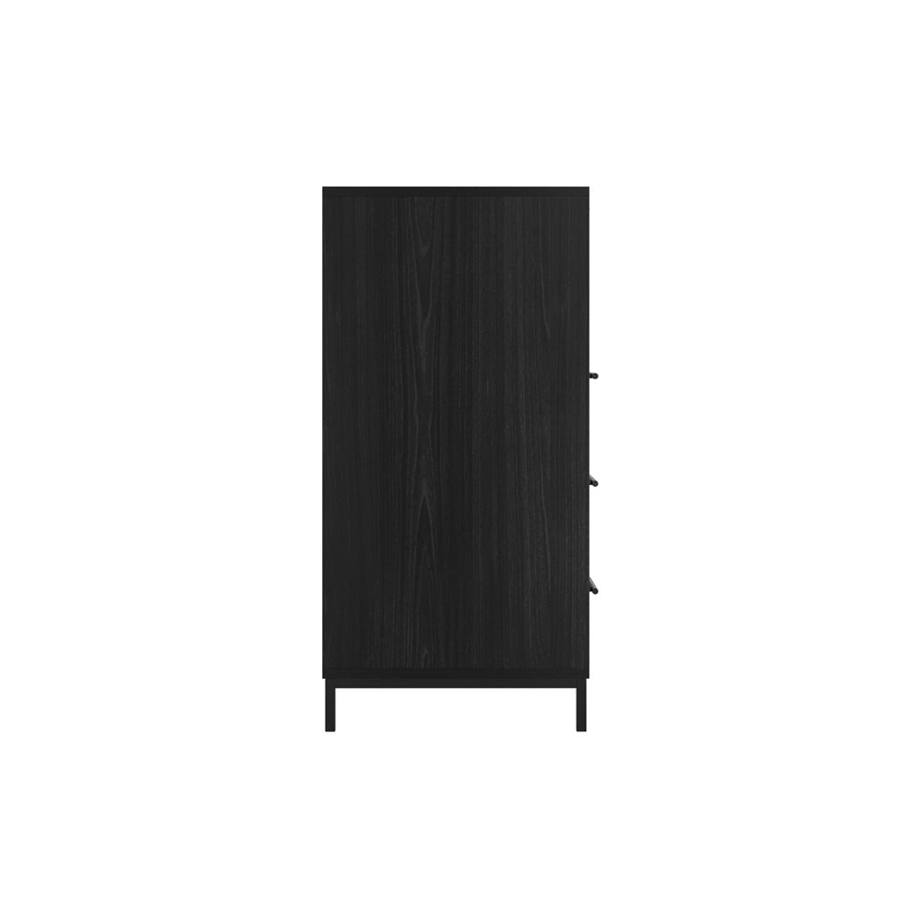 Stack Black Chest of Drawers