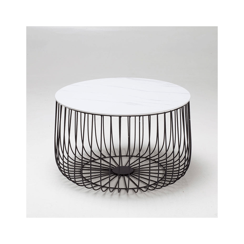 Wisp Marble & Black Coffee Table