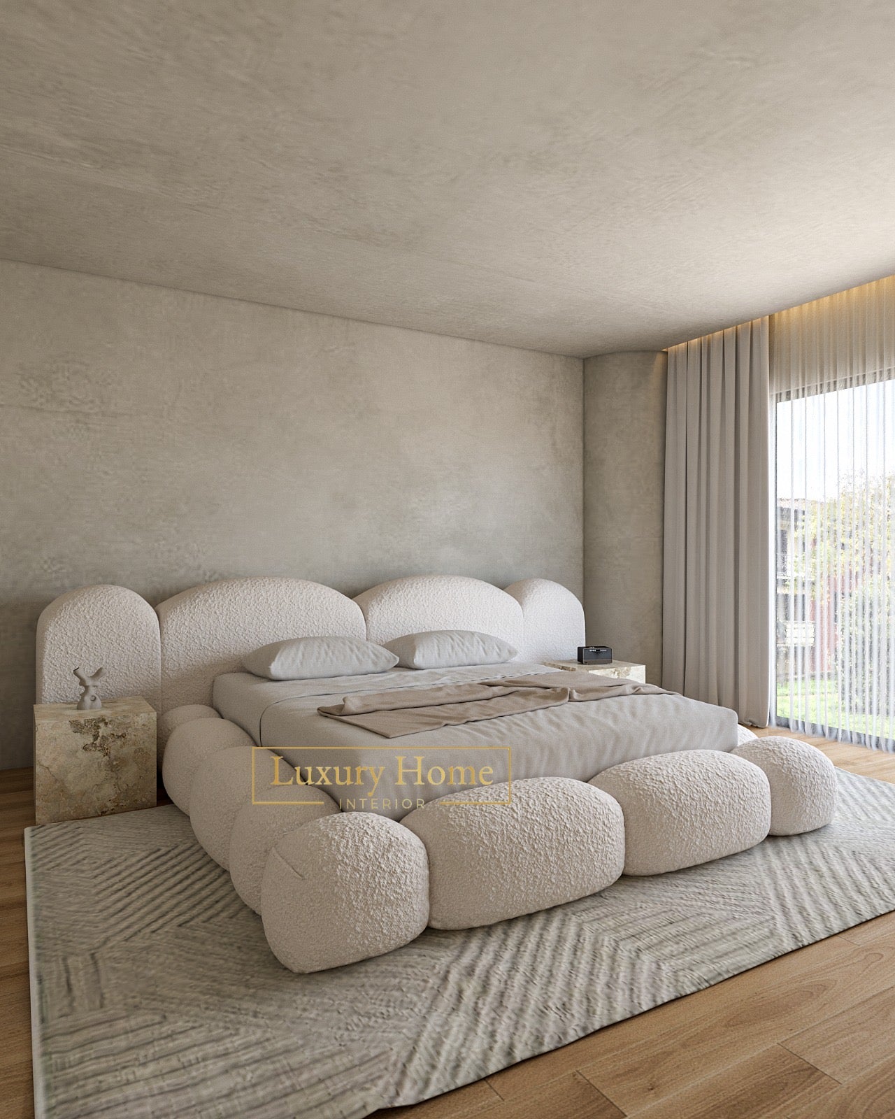 The Bespoke Verona Upholstered Low Profile Bed Frame- Fully Customisable with Storage Options