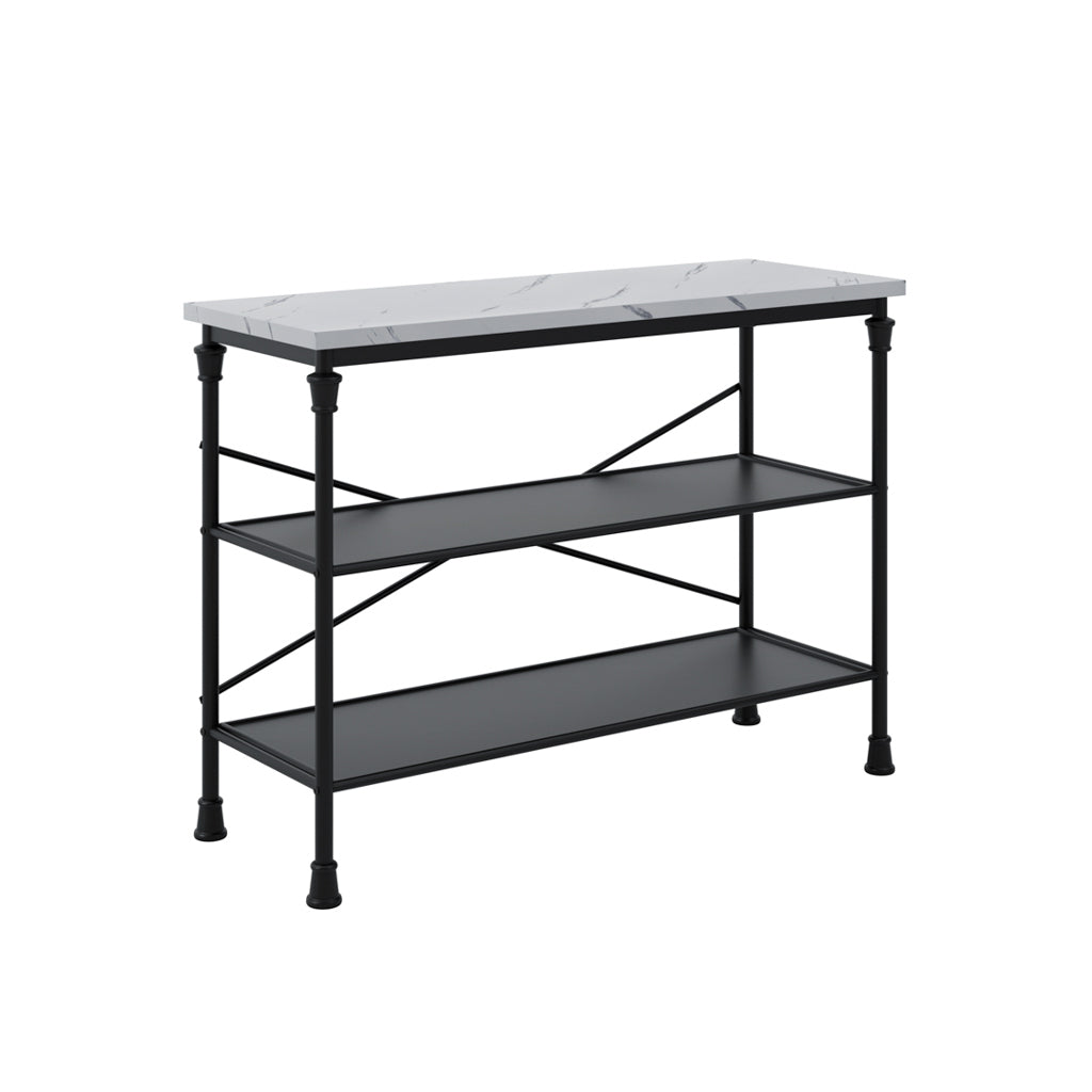 Orrin Marble & Black Console Table
