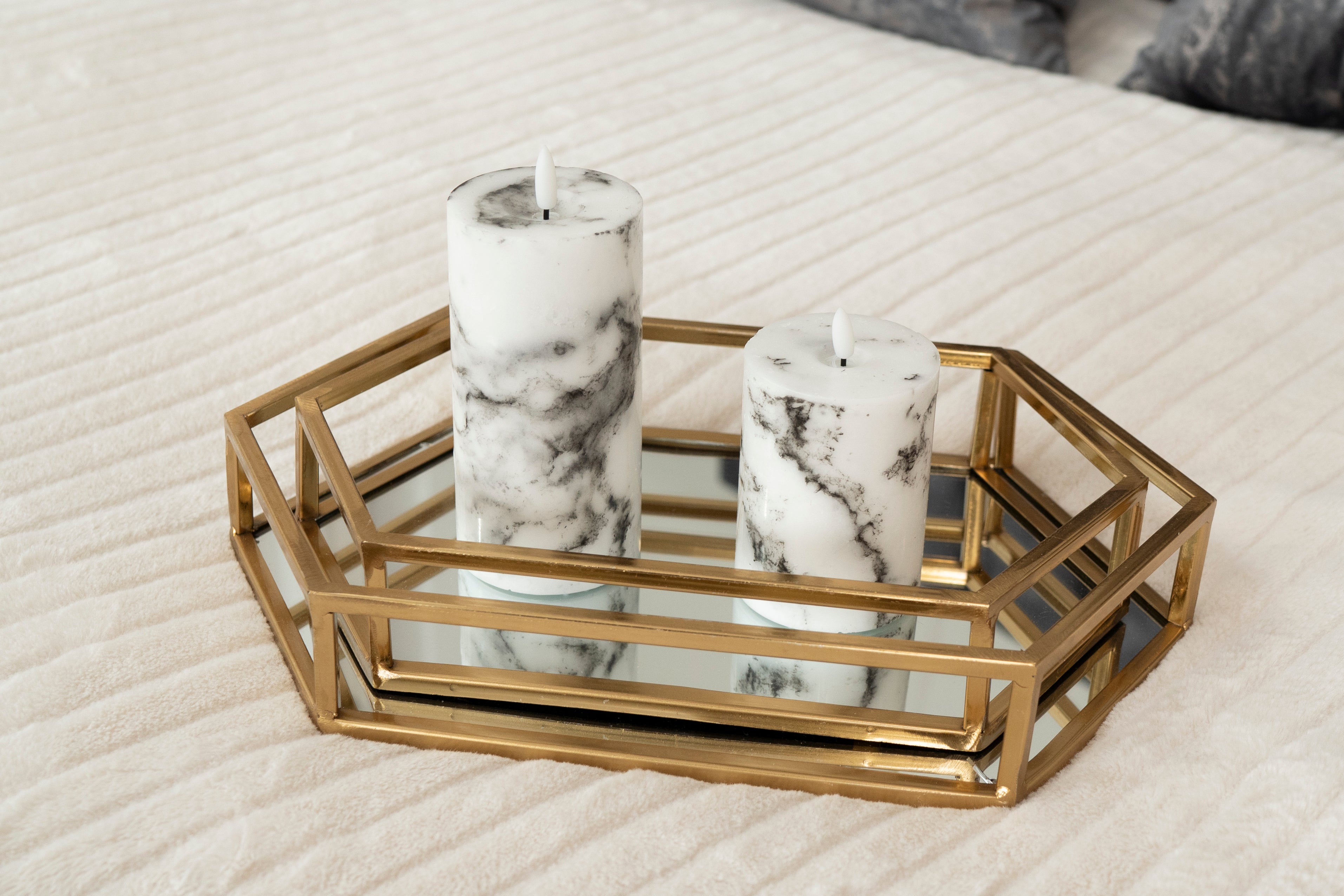 Dubai Gold Trays Set of 2