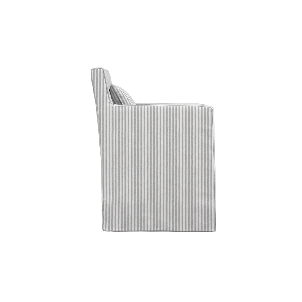 Velora Grey Stripe Chair