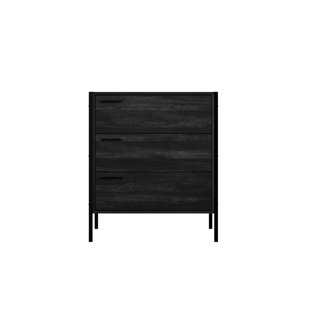 Storey Black 3 Drawer Chest