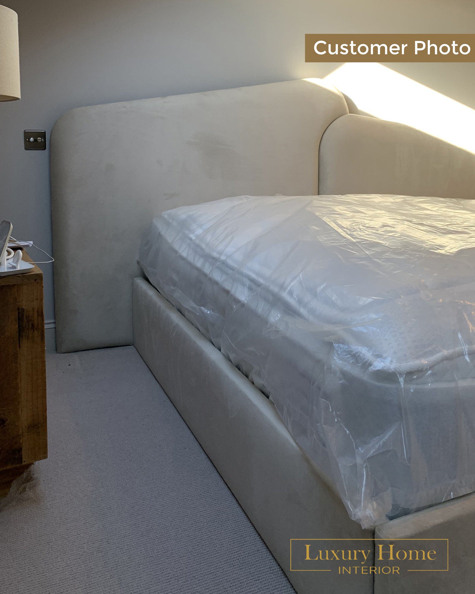 The Bespoke Matilda Bed Upholstered Bed Frame- Fully Customisable with Storage Options- Wave Range