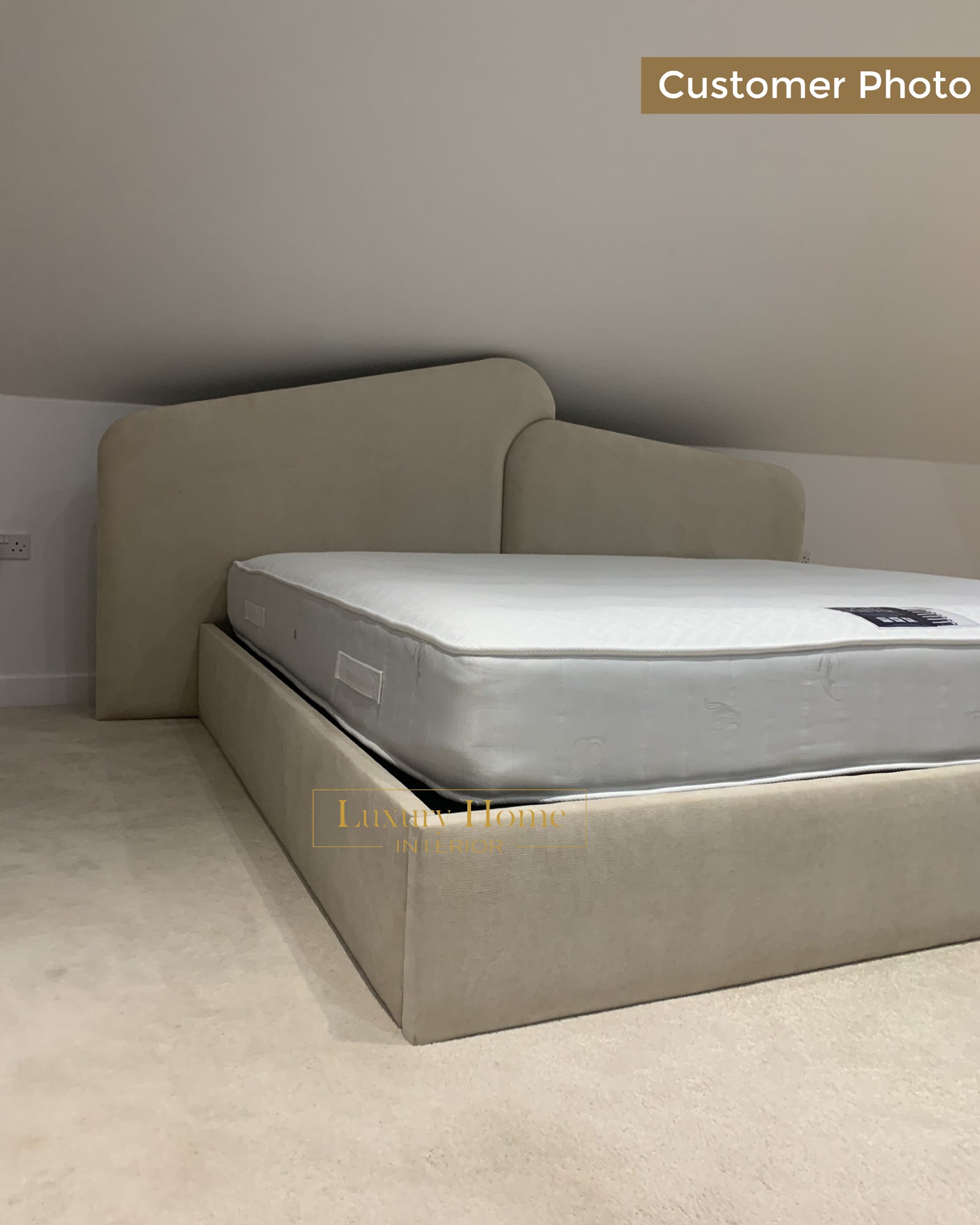 The Bespoke Matilda Bed Upholstered Bed Frame- Fully Customisable with Storage Options- Wave Range