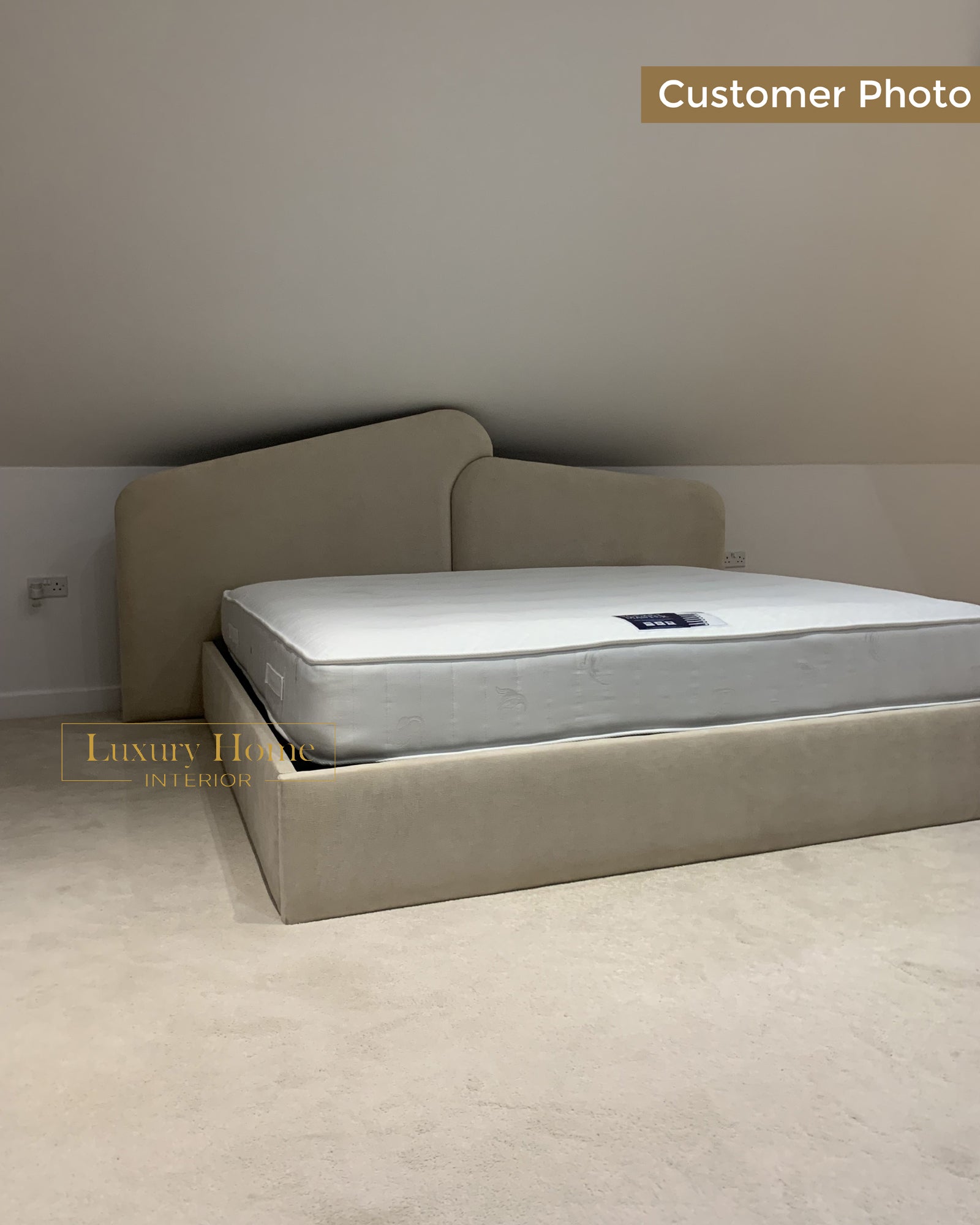 The Bespoke Matilda Bed Upholstered Bed Frame- Fully Customisable with Storage Options- Wave Range