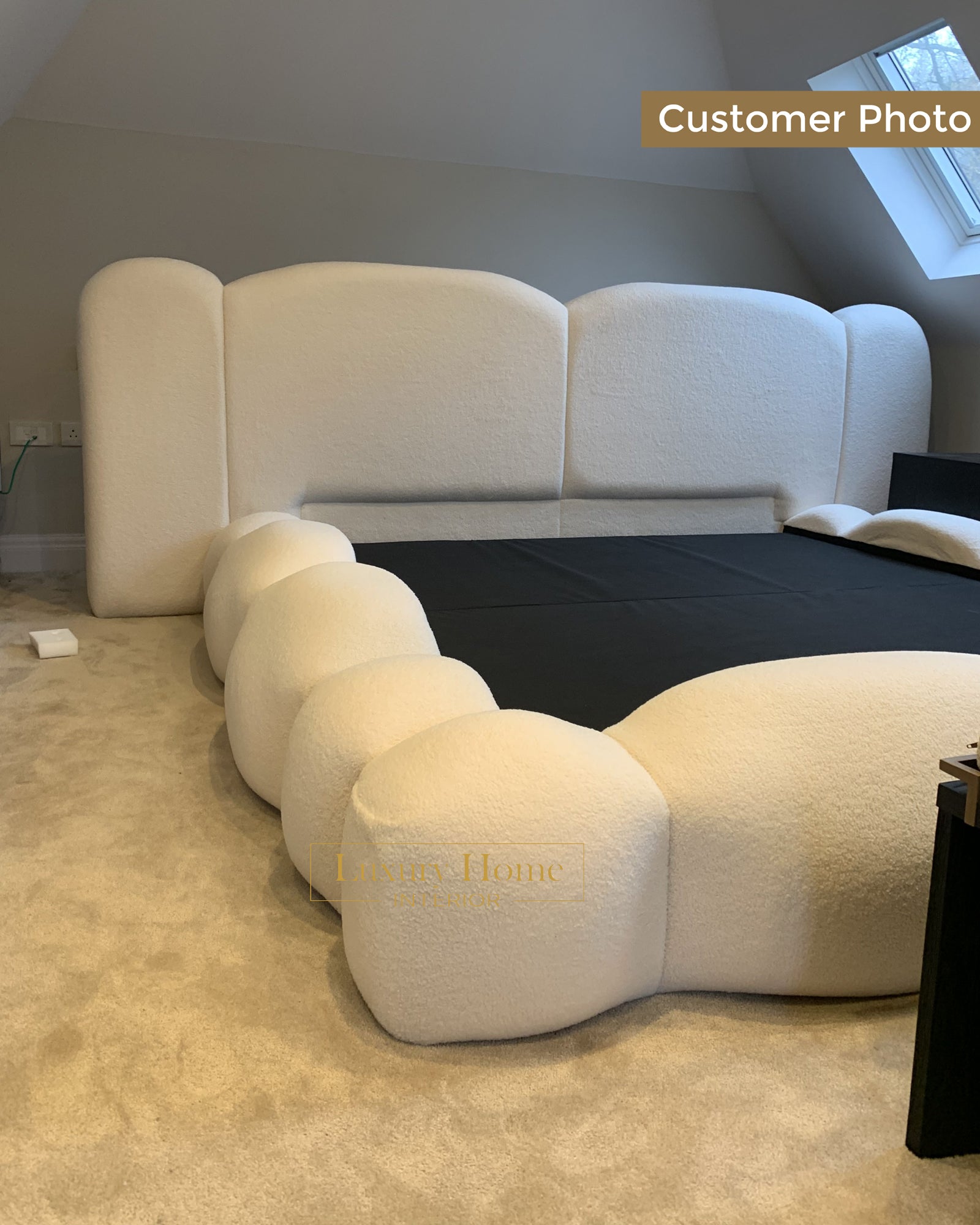 The Bespoke Verona Upholstered Low Profile Bed Frame- Fully Customisable with Storage Options