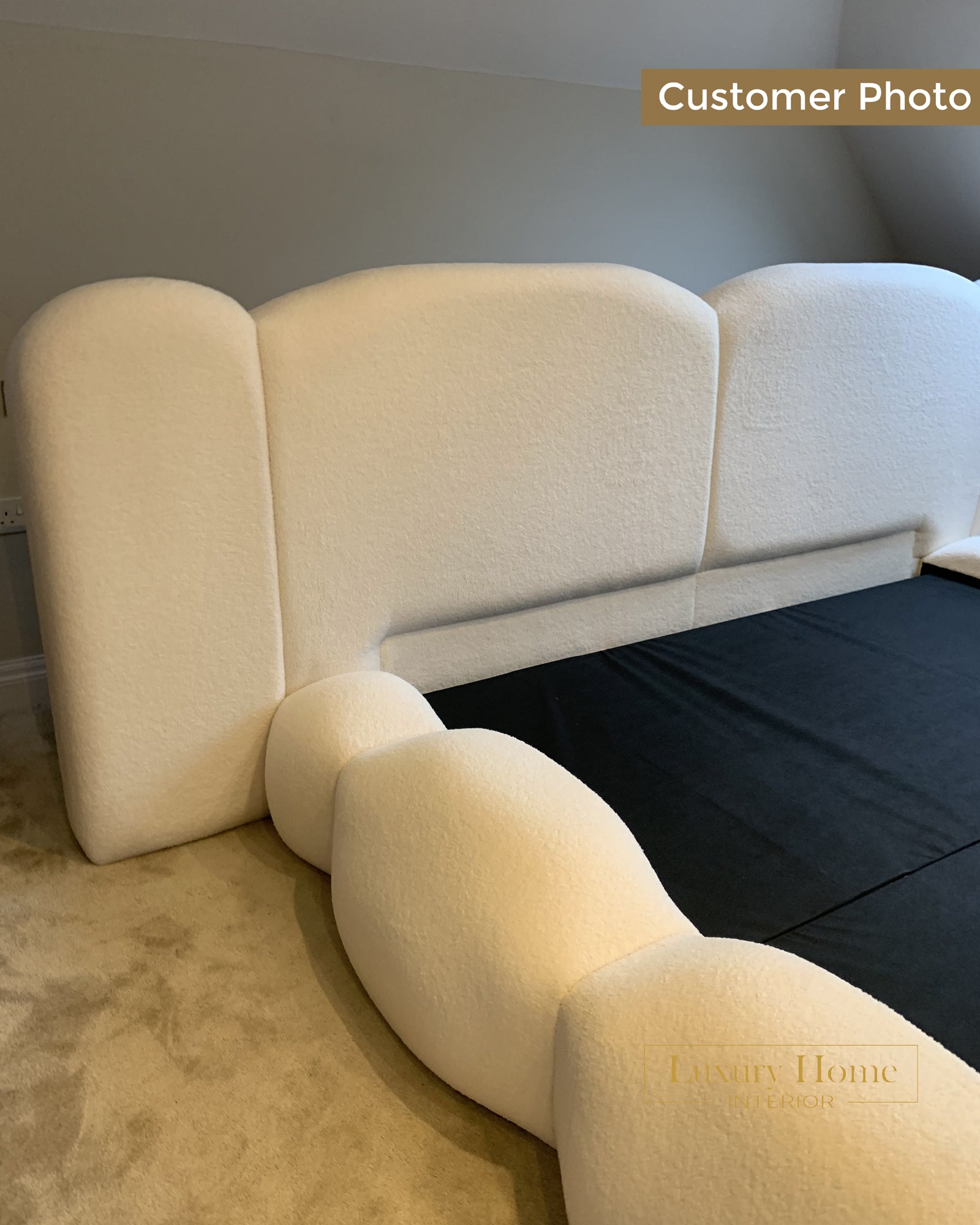 The Bespoke Verona Upholstered Low Profile Bed Frame- Fully Customisable with Storage Options