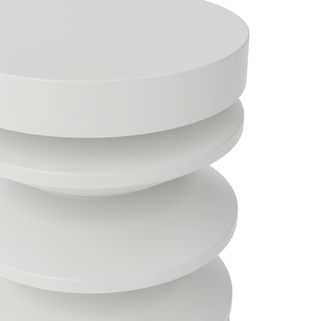 Span White Side Table