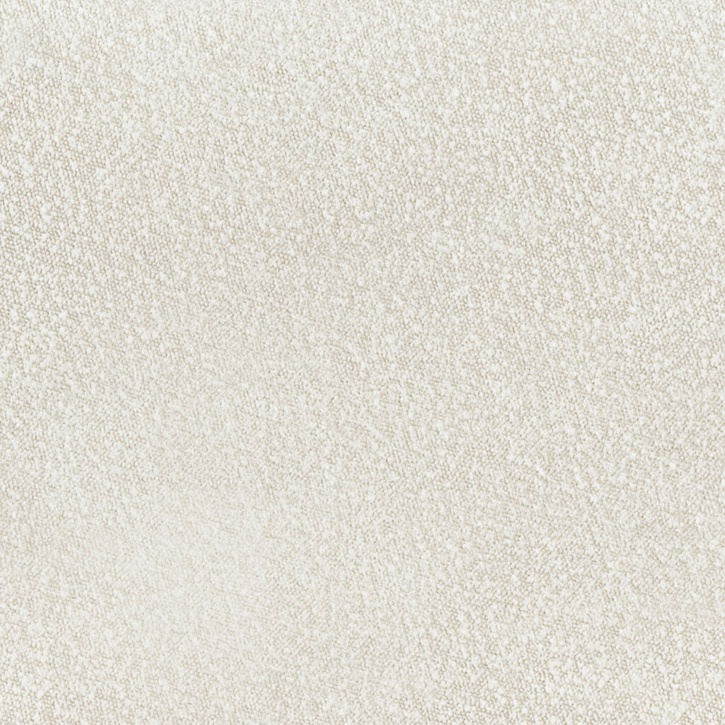 Luxe Ivory Boucle Small Pouffe