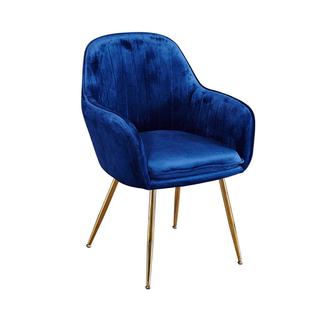 Luna Royal Blue & Gold Dining Chairs