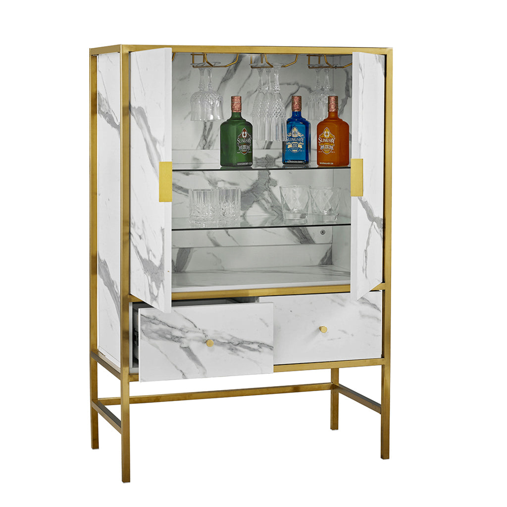 Sable Drinks Cabinet White