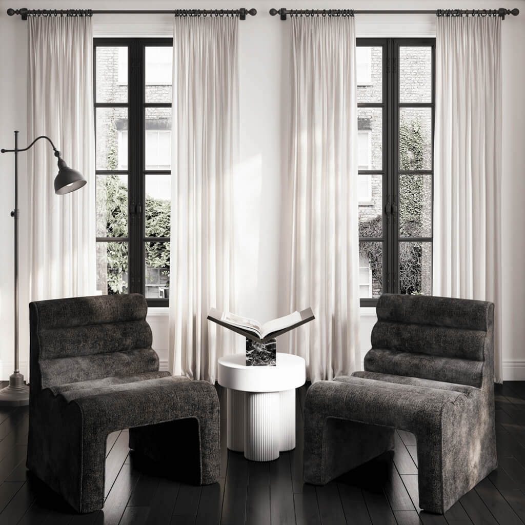 Modulo Black Accent Chair