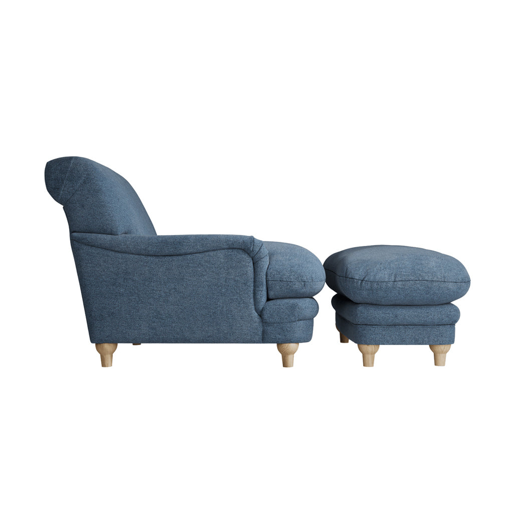 Pavilion Denim Blue Footstool
