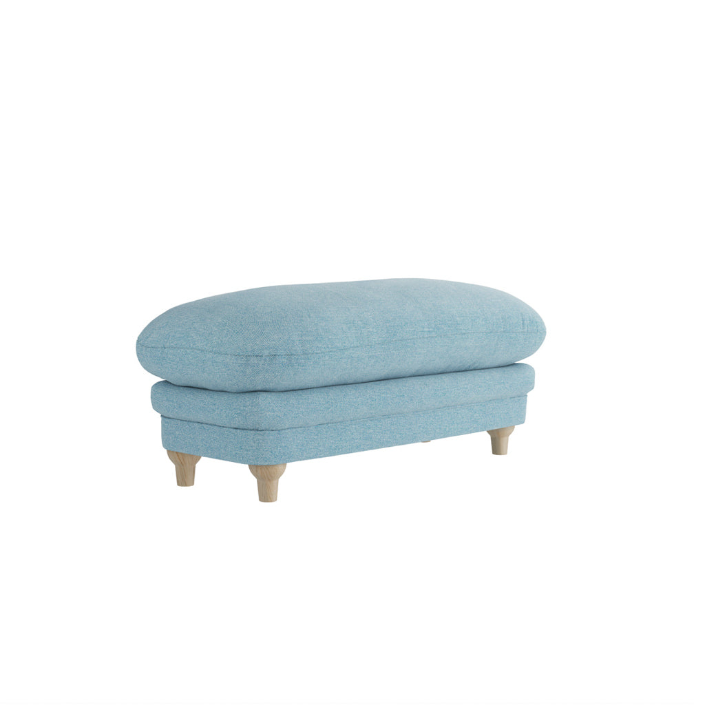 Pavilion Duck Egg Blue Footstool