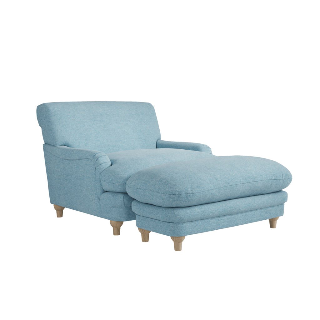 Pavilion Duck Egg Blue Footstool