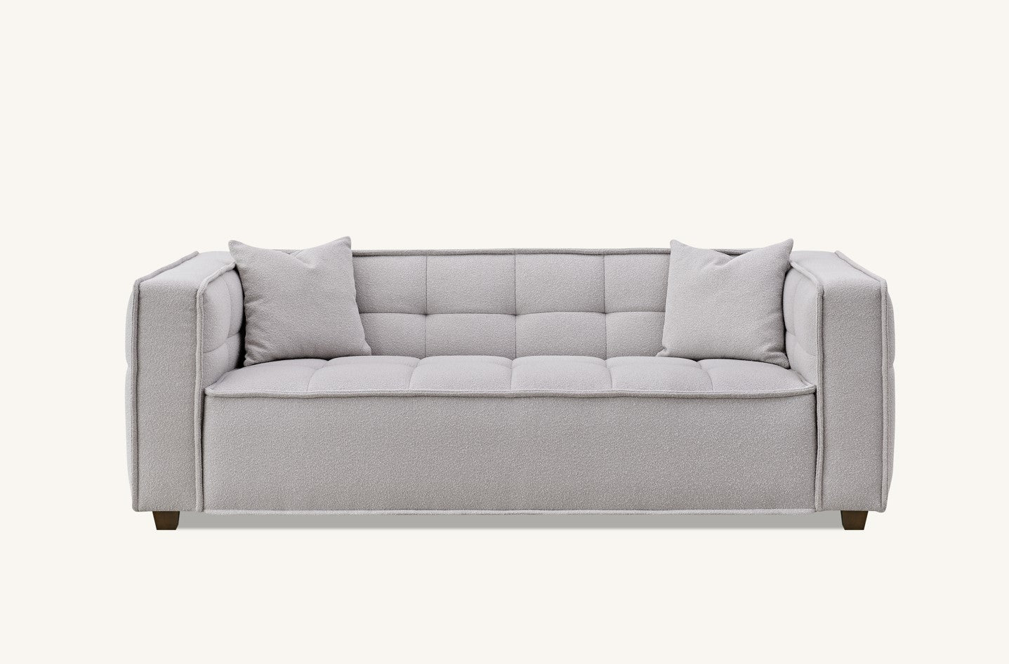 Dubai Sofa Range in Putty Boucle Fabric