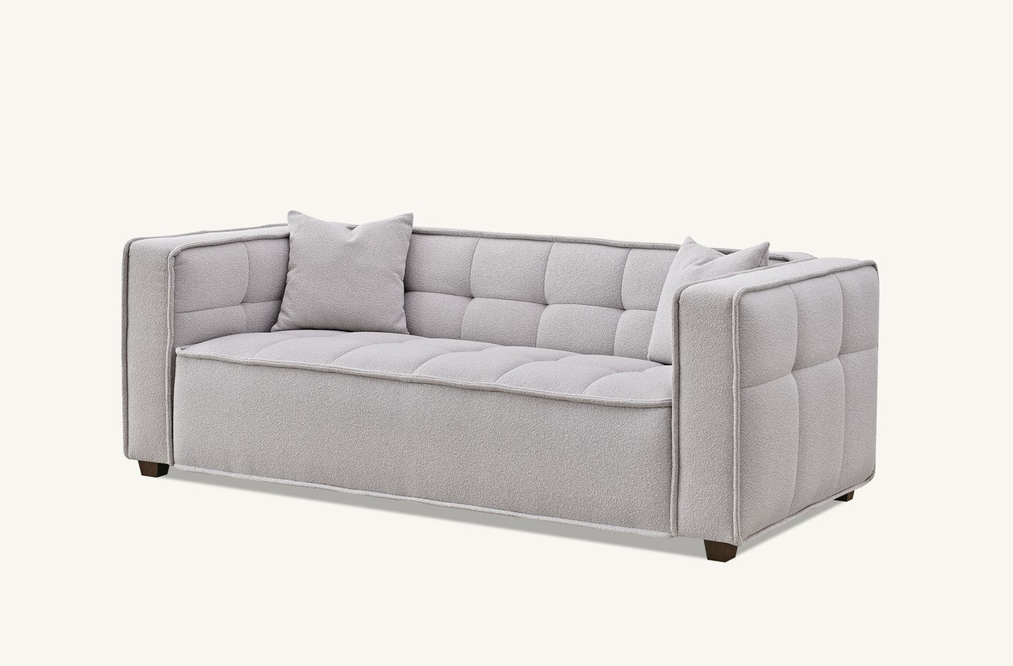 Dubai Sofa Range in Putty Boucle Fabric