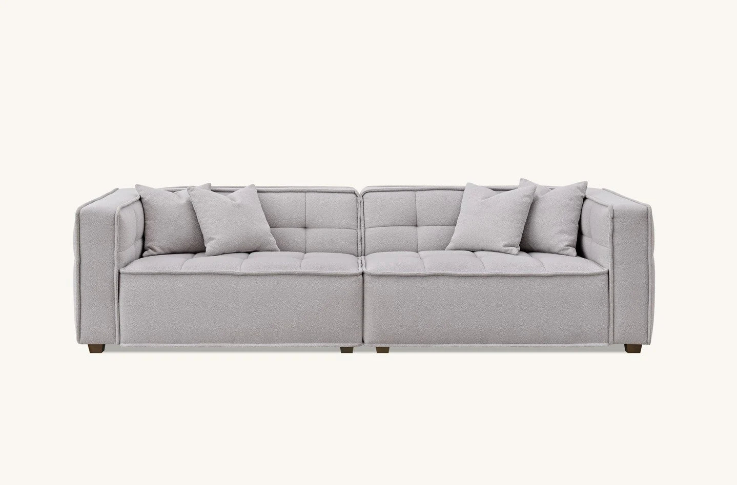 Dubai Sofa Range in Putty Boucle Fabric