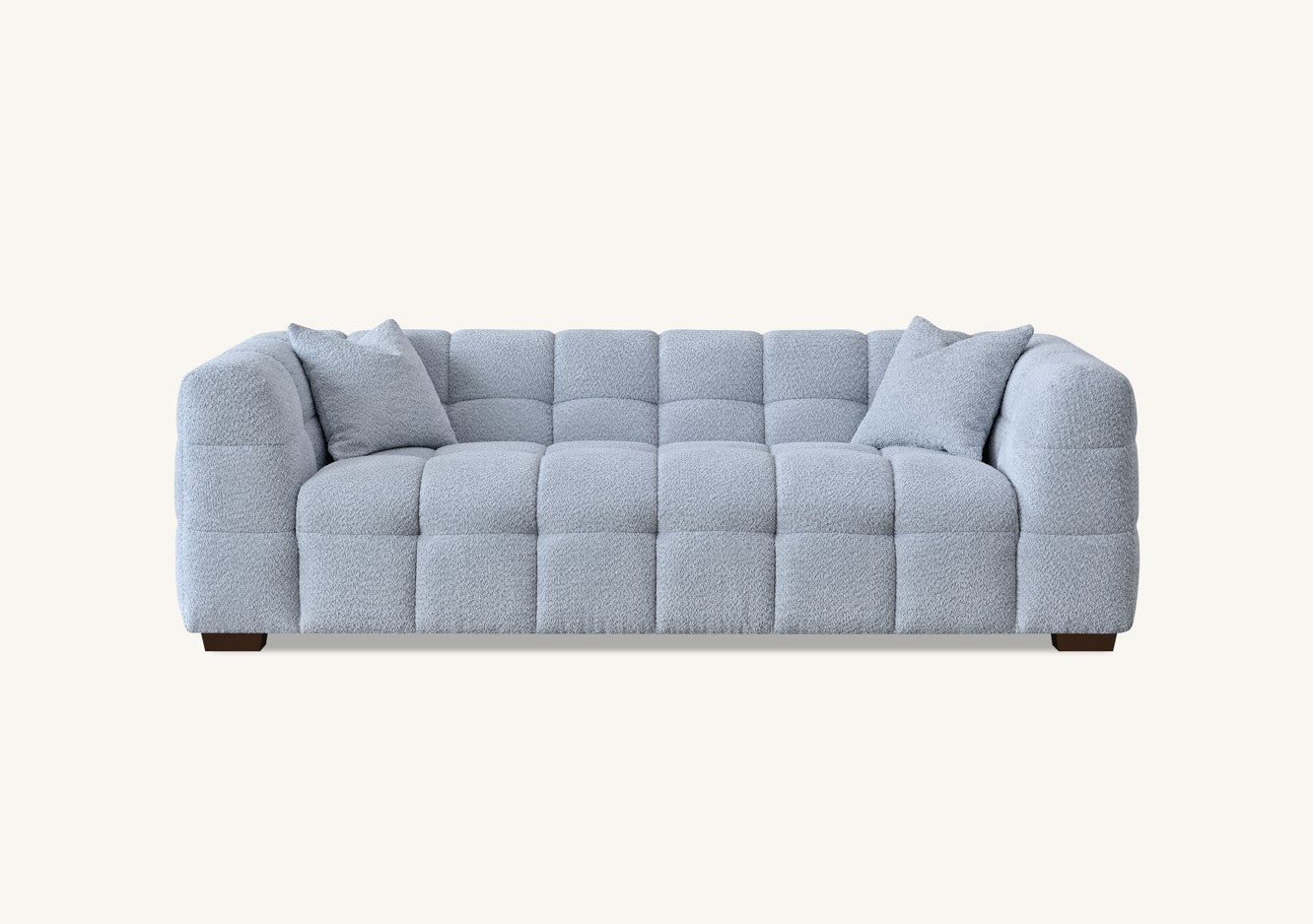 Kensington Group Bubble Tufted Boucle Sofa Range in Pearl Boucle Fabric