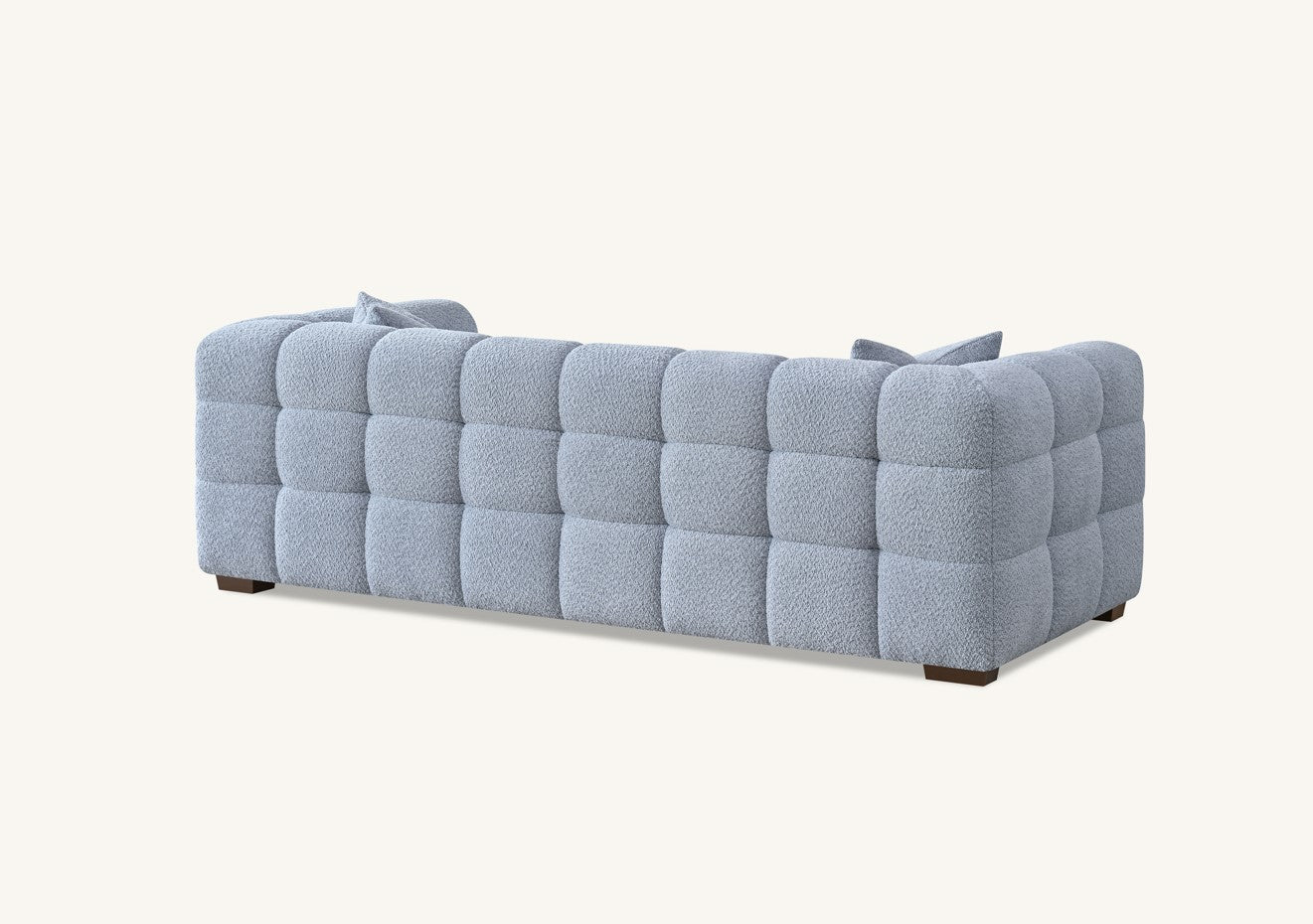 Kensington Group Bubble Tufted Boucle Sofa Range in Pearl Boucle Fabric