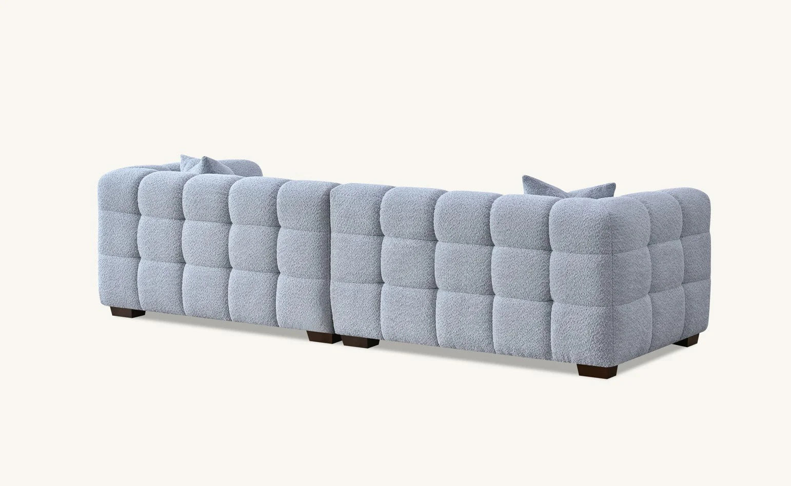 Kensington Group Bubble Tufted Boucle Sofa Range in Pearl Boucle Fabric