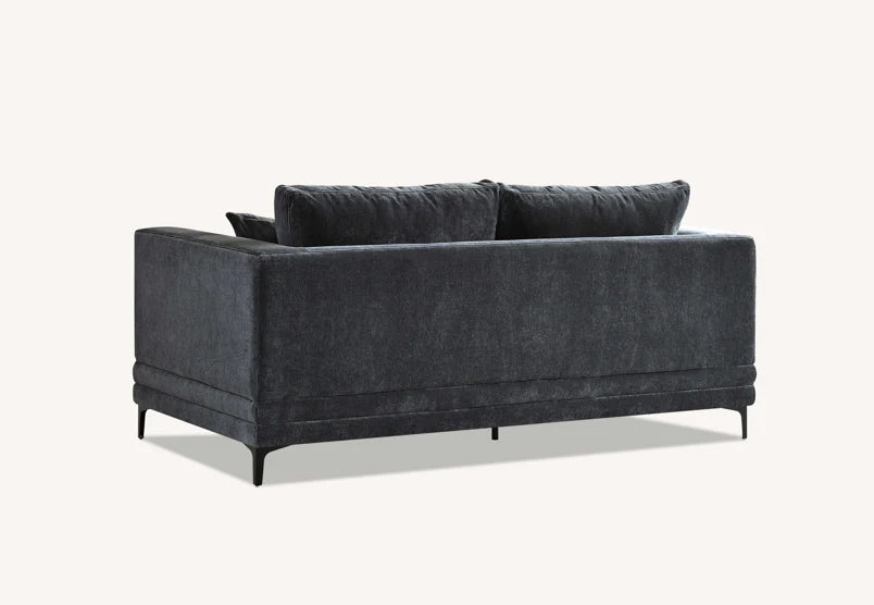 Madrid Cloud Chunky Sofa Range in Steel Velvet