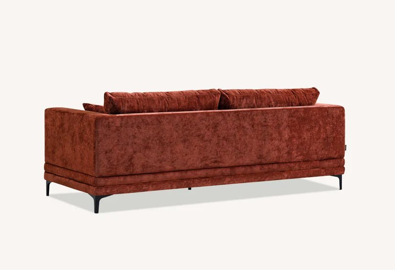 Lenox Sofa Range in Rust Velvet