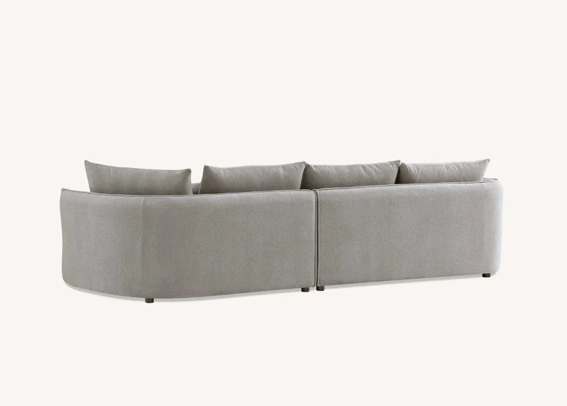 Dubai Rubin Corner Chaise in Pebble Boucle