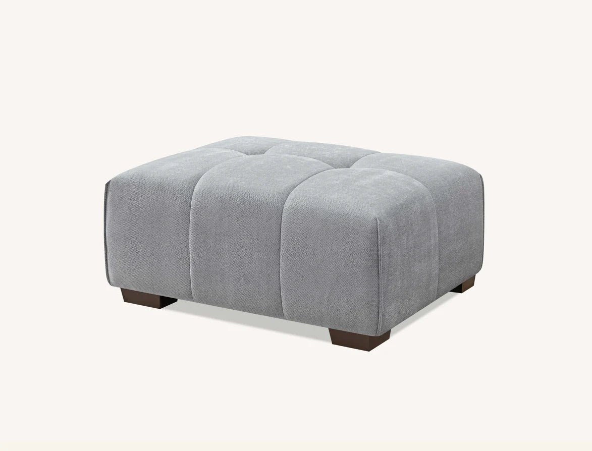 Astana Cloud Grey Boucle Tufted Left Hand Corner Group in Cloudy Grey Boucle