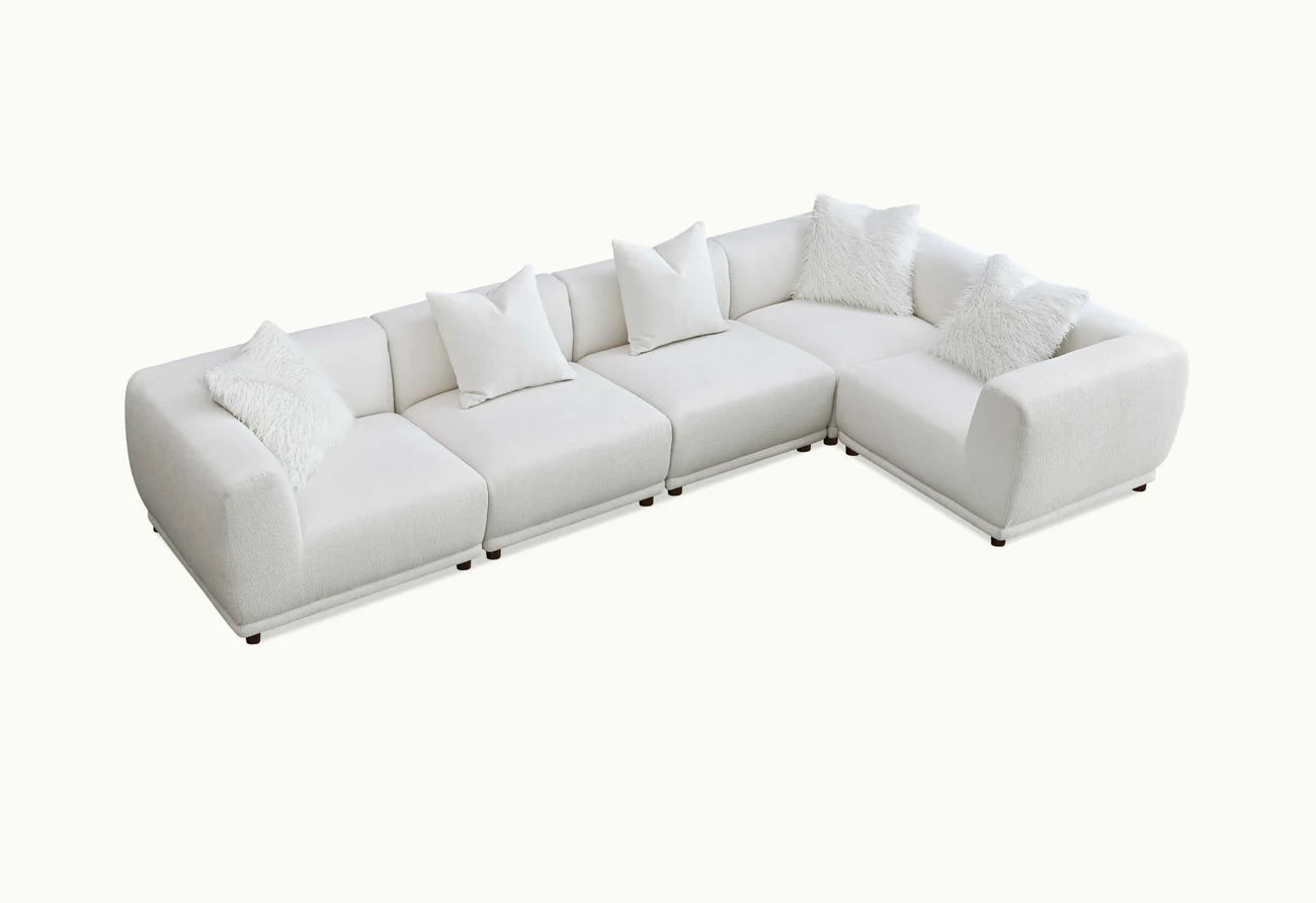 Moscow Polar Boucle Modular Sofa Range in Polar Boucle Fabric