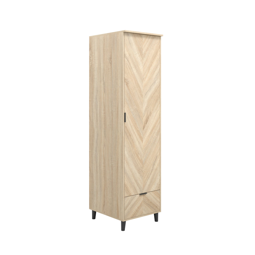 Wembley Chevron Single Wardrobe