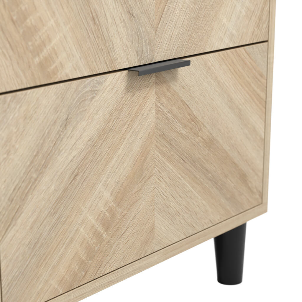 Wembley Chevron Single Wardrobe