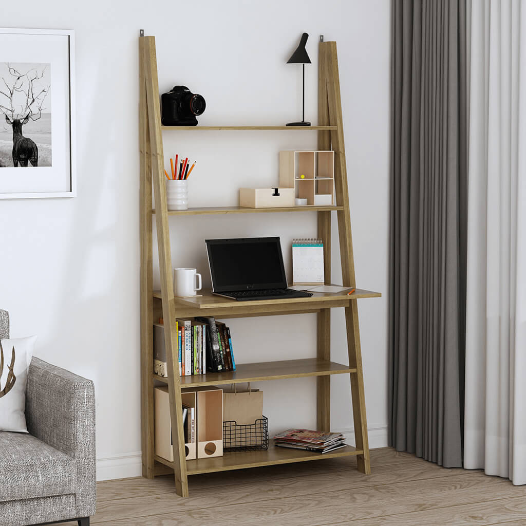 Nexa Oak Ladder Desk